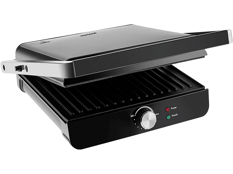 Homend Grilliant 1349H 2000W 4 Dilim Kapasiteli Gövdeli Döküm Plakalı Tost ve Izgara Makinesi Inox