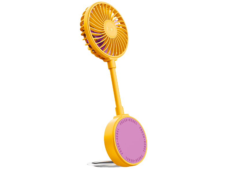 Fresh N Rebel Magnetic Fan - Tropical Yellow Ventilator 3 Snelheden