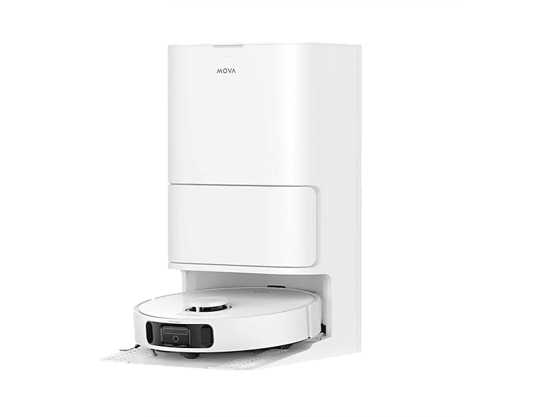 Robot aspirador - MOVA E40 Ultra, Friegasuelos, 600 W, 260 min, 65 dB(A), 19.000 Pa, MaxiReach™, Blanco