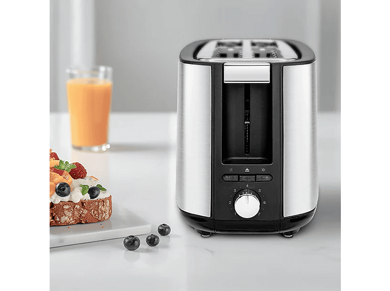 Tostadora - Ufesa Toastie Duo Plus, 1400 W, 2 ranuras, rebanadas, 7 niveles potencia, Plata – imagen 2