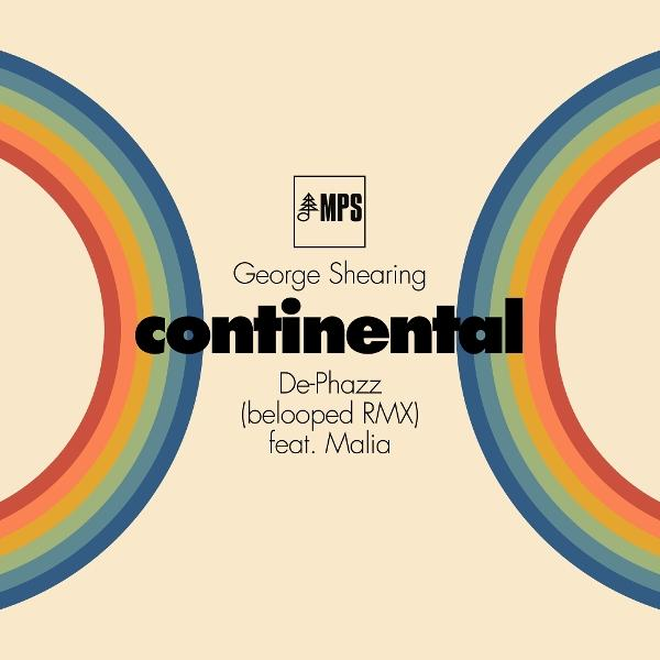 George Shearing Continental Cover: MPS Logo, Regenbogen-Elemente.