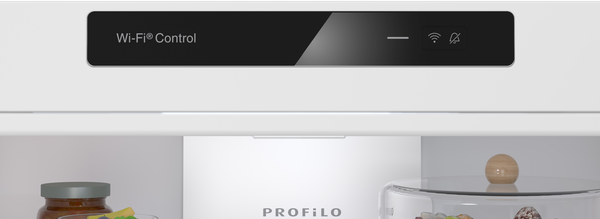 Wi-Fi kontrolü, Wi-Fi ve sessiz simgeleri olan buzdolabı ekranı.