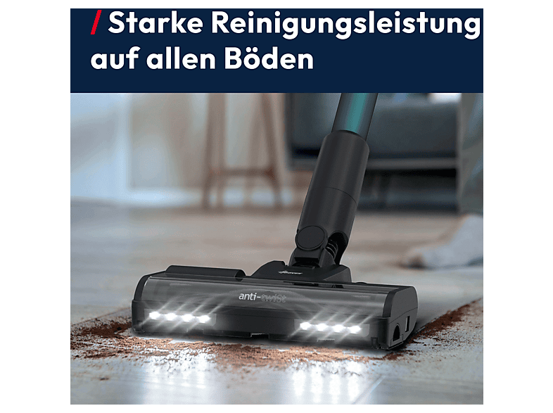 Hoover HF1M10P 011 max easy clean Kabelloser Staubsauger (0,7 l, Akkulaufzeit: 50 min, Grau) — Foto 2 von 5