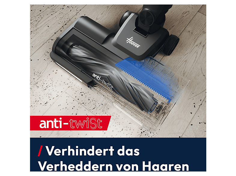 Hoover HF1M10P 011 max easy clean Kabelloser Staubsauger (0,7 l, Akkulaufzeit: 50 min, Grau) — Foto 3 von 5