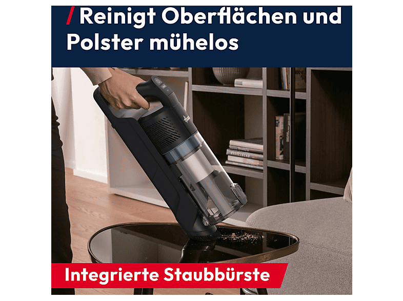 Hoover HF1M10P 011 max easy clean Kabelloser Staubsauger (0,7 l, Akkulaufzeit: 50 min, Grau) — Foto 4 von 5