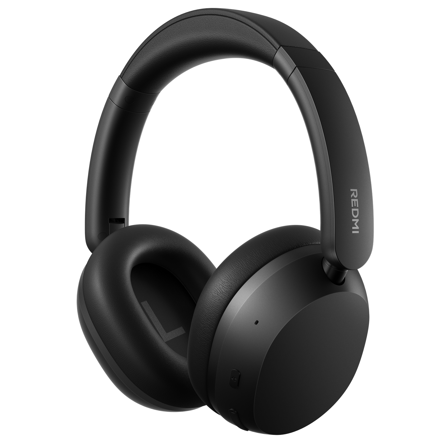 Auriculares negros de diadema con almohadillas acolchadas.