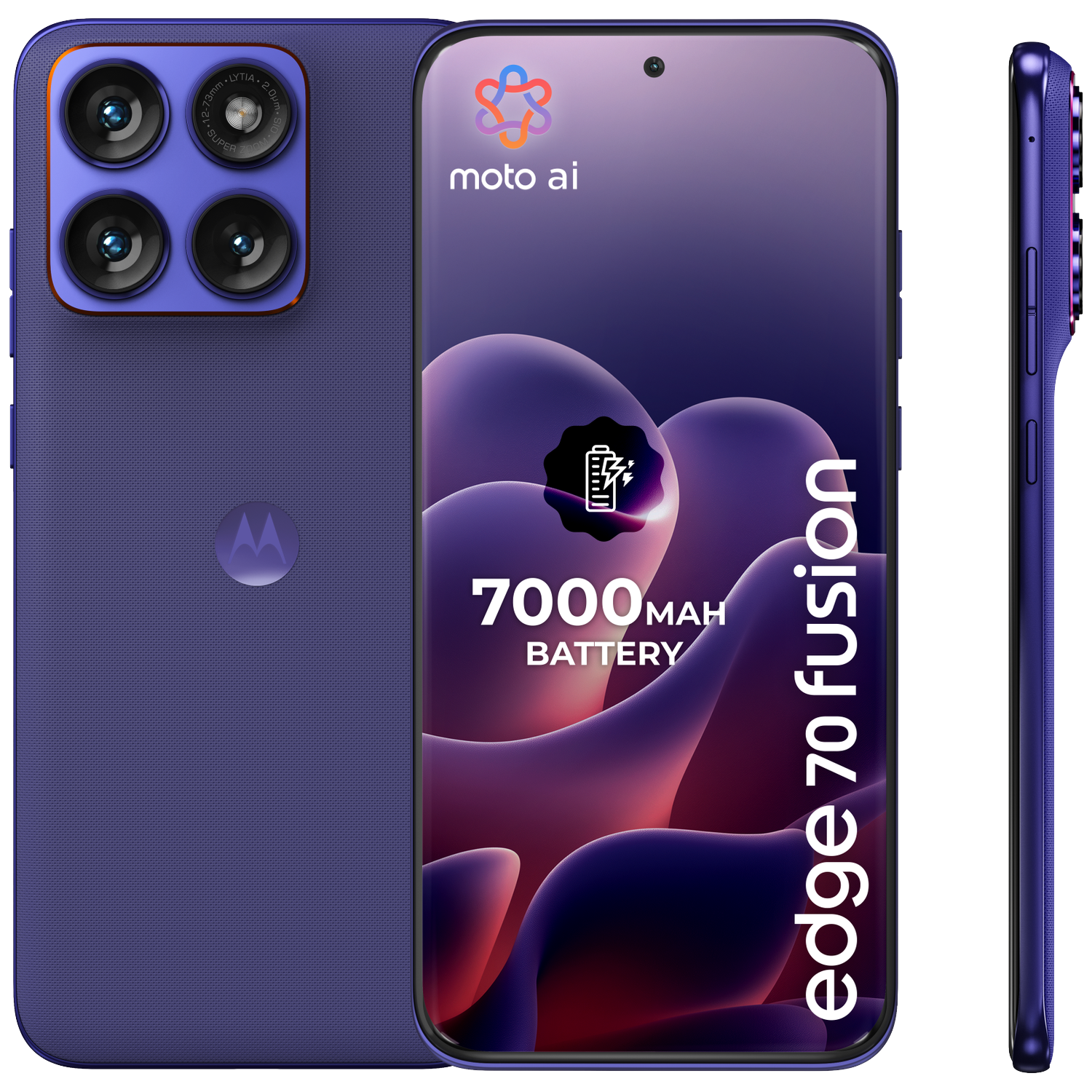 MOTOROLA edge 70 fusion - 7000mAh - 256 GB Orient Blue