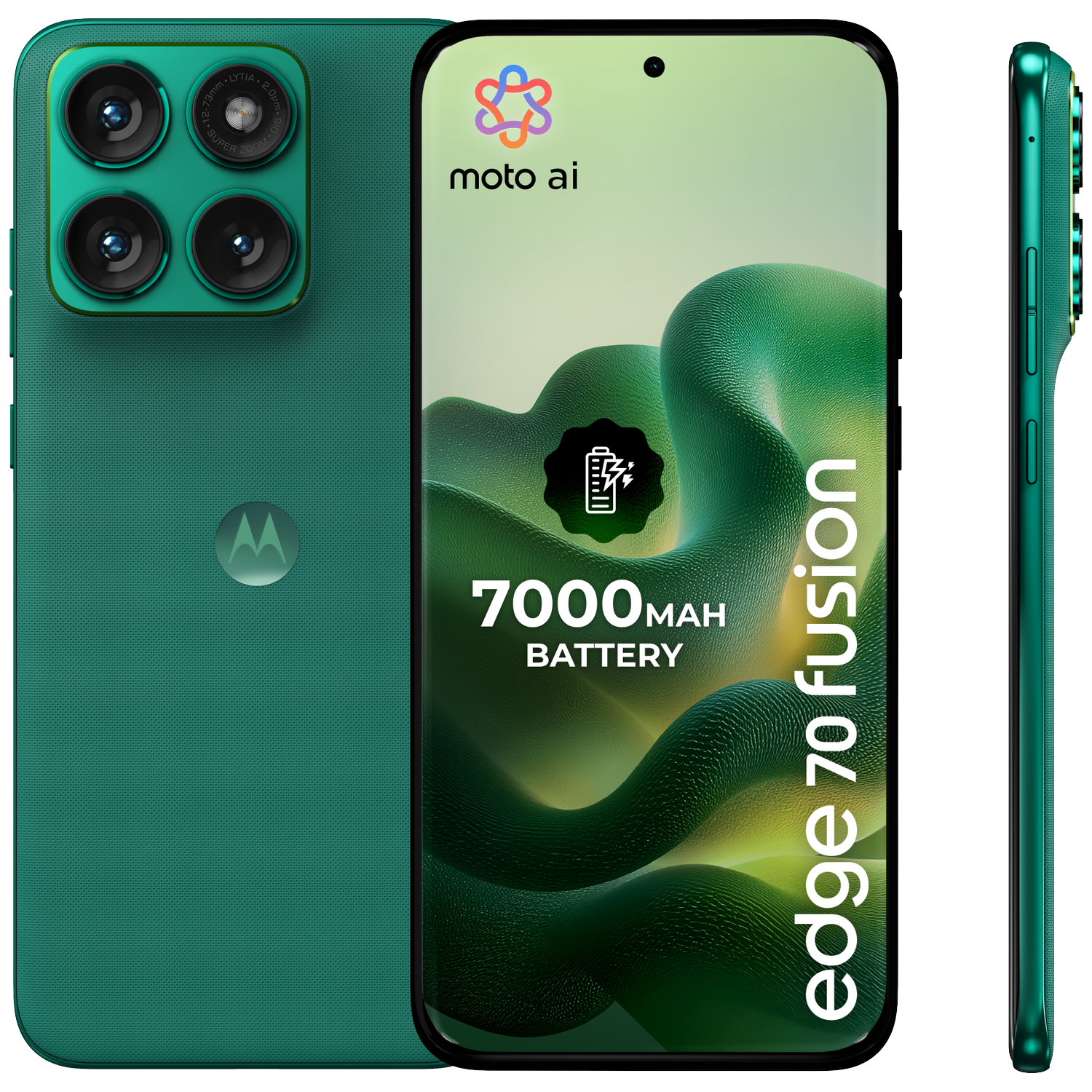 MOTOROLA edge 70 fusion - 7000mAh - 256 GB Sporting Green