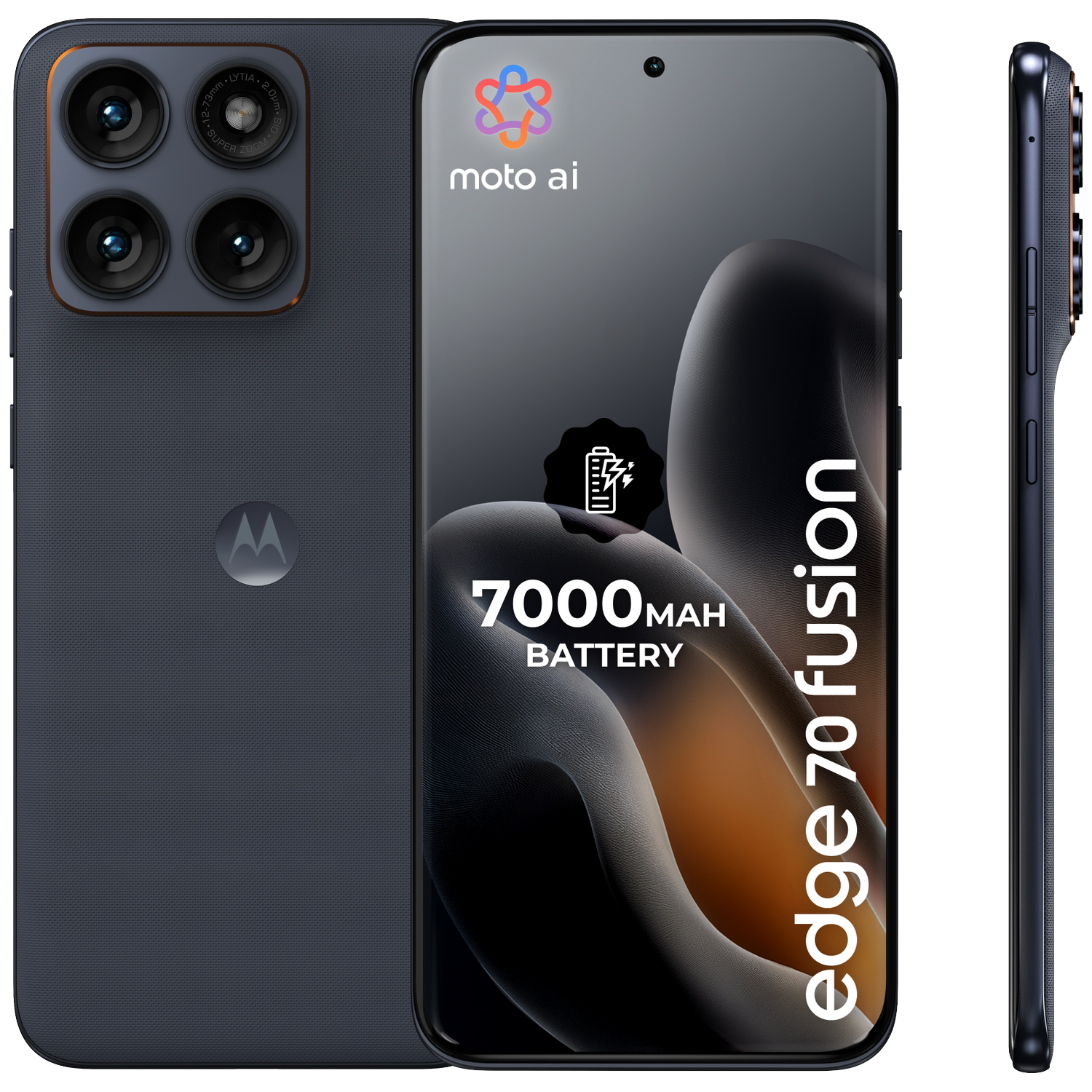 MOTOROLA edge 70 fusion - 7000mAh - 256 GB Silhouette Grey