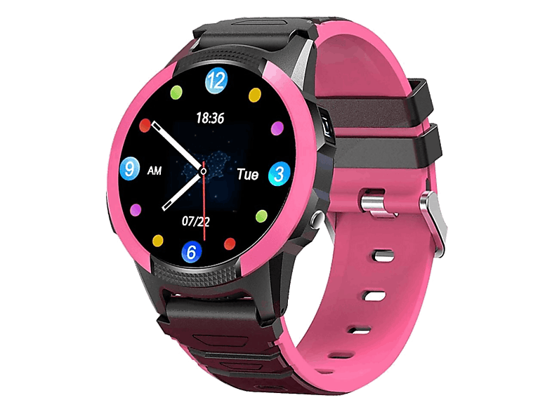 Smartwach infantil – Save Family Slim, 43 mm, Botón SOS, GPS, WIFI y LBS, Alarma, 24h Autonomía, Rosa
