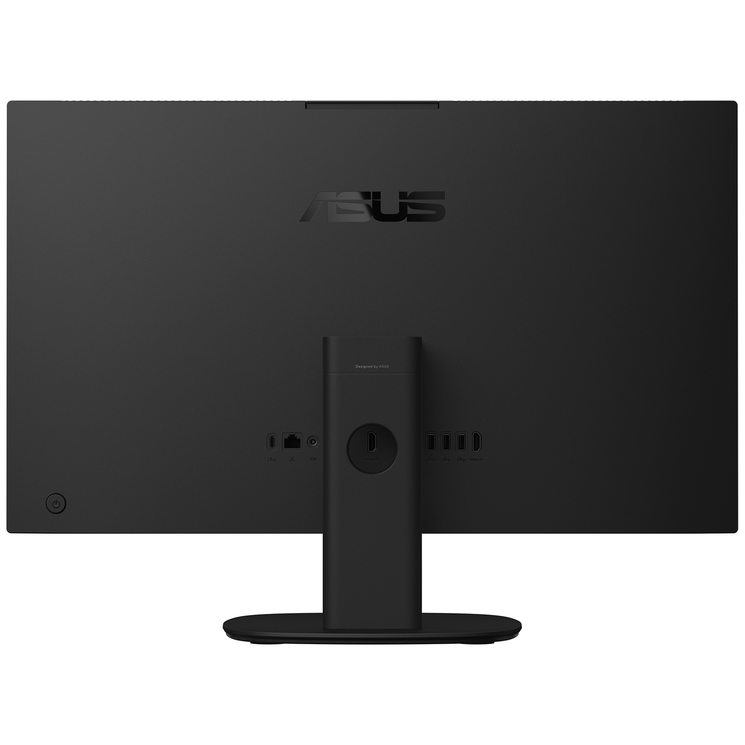 Arrière d'un moniteur noir avec logo ASUS et ports.