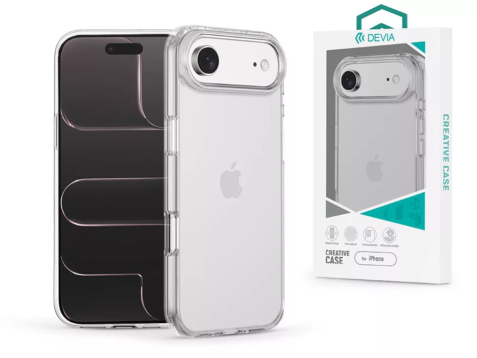 DEVIA Apple iPhone Air Pure Clear ütésálló tok, átlátszó (ST134478)