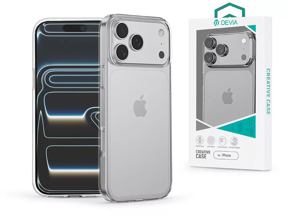 DEVIA Apple iPhone 17 Pro Naked Series szilikon tok átlátszó, (ST132825)