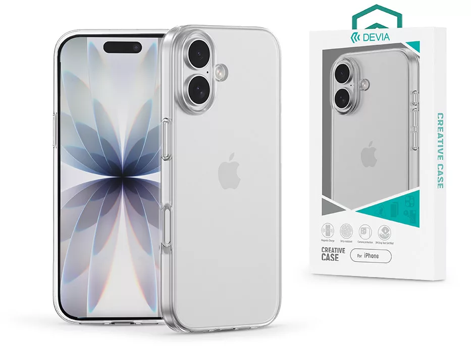 DEVIA Apple iPhone 17 Naked Series szilikon tok, átlátszó (ST132801)