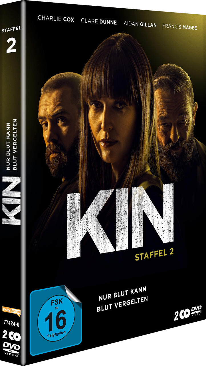 DVD-Cover: Drei Personen, Titel "KIN STAFFEL 2", FSK 16.