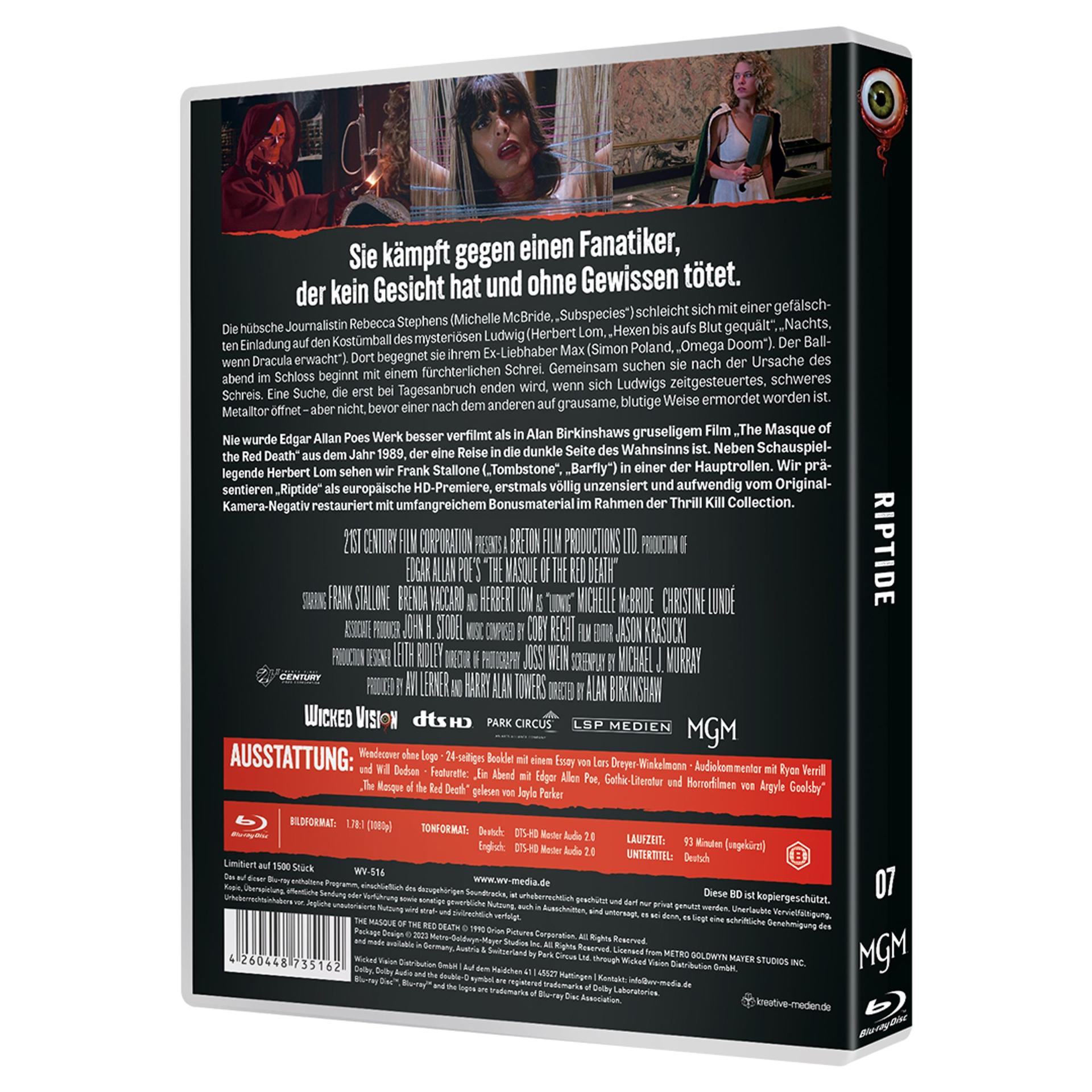 Filmcover mit Szenenbildern, Titelschriftzug und Filminformationen.