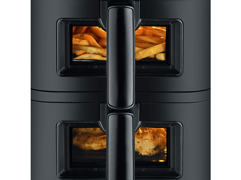 Severin S-Fry Duo Stack Doppel-Heißluftfritteuse 5,5 l + 5,5 l, 2800 Watt, Schwarz — Foto 3 von 5