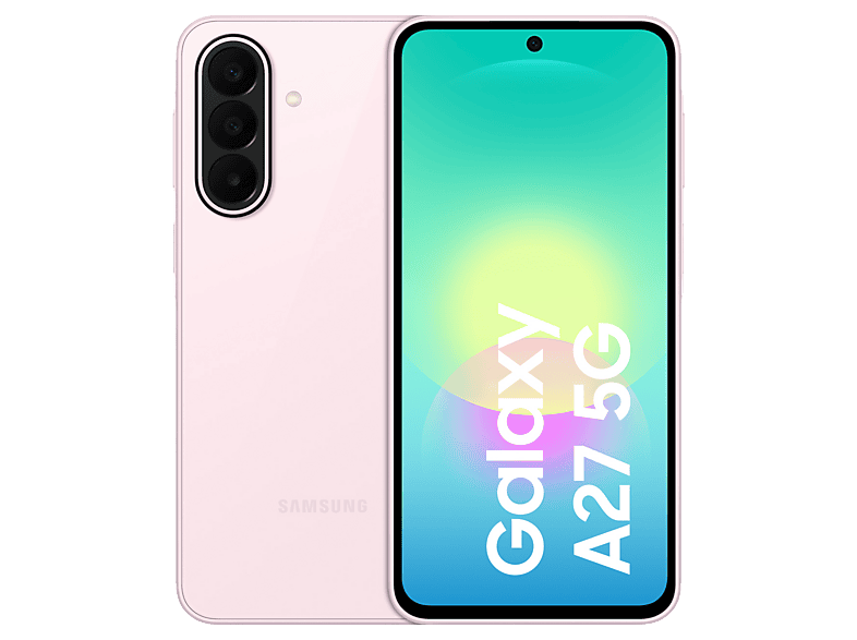 Móvil – Samsung Galaxy A27 5G, Rosa Claro, 128 GB, 6 GB RAM, 6.7″ FHD+ Super AMOLED, Qualcomm Snapdragon Gen 3, 5000 mAh, Android 16
