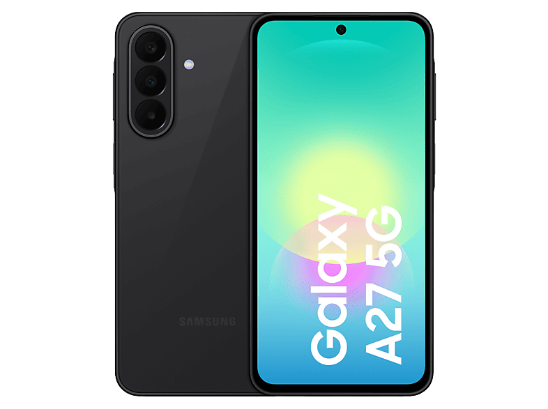 Móvil – Samsung Galaxy A27 5G, Negro, 256 GB, 8 GB RAM, 6.7″ FHD+ Super AMOLED, Qualcomm Snapdragon 6 Gen 3, 5000 mAh, Android 16
