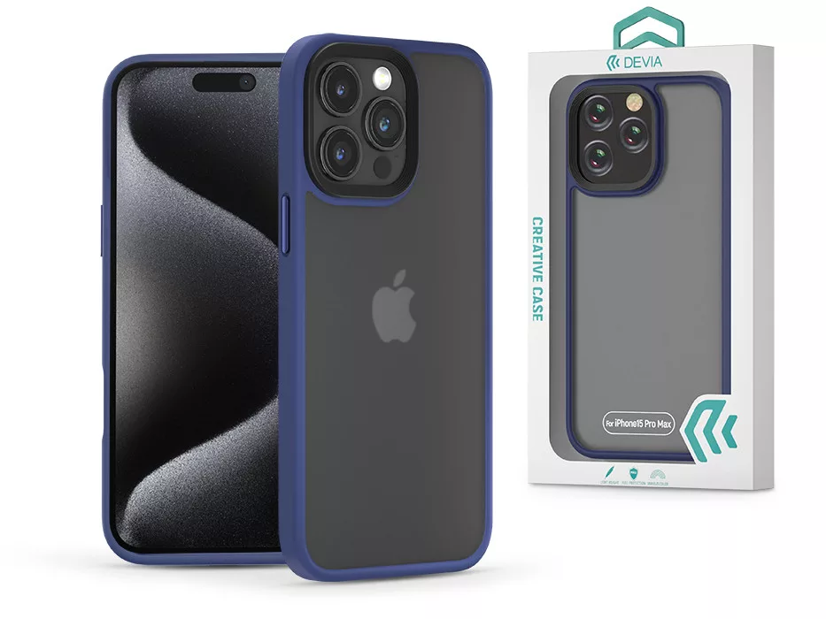 DEVIA Apple iPhone 15 Pro Max Pino Series ütésálló tok, kék (ST392573)