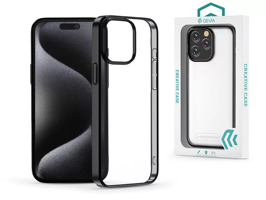 DEVIA Apple iPhone 15 Pro Max Glimmer Series tok, fekete (ST389689)