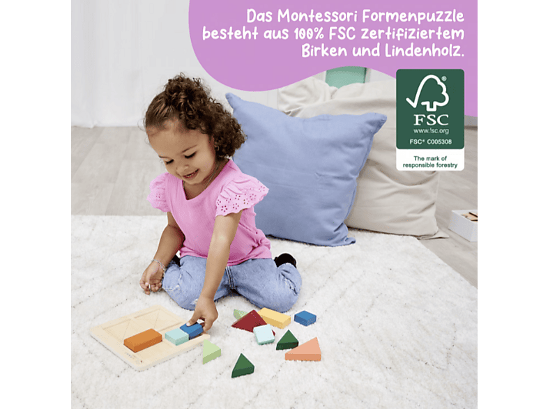 Eichhorn Montessori Formen Puzzle (Ab 2 Jahren) — Foto 4 von 5