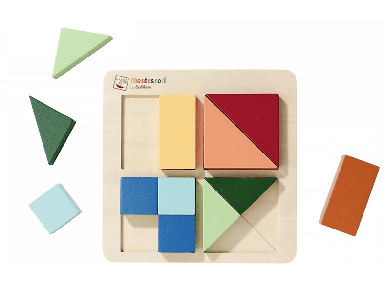 Eichhorn Montessori Formen Puzzle (Ab 2 Jahren)