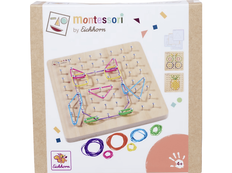 Eichhorn Montessori Geometrie Brett (Ab 4 Jahren); Geometrie Board