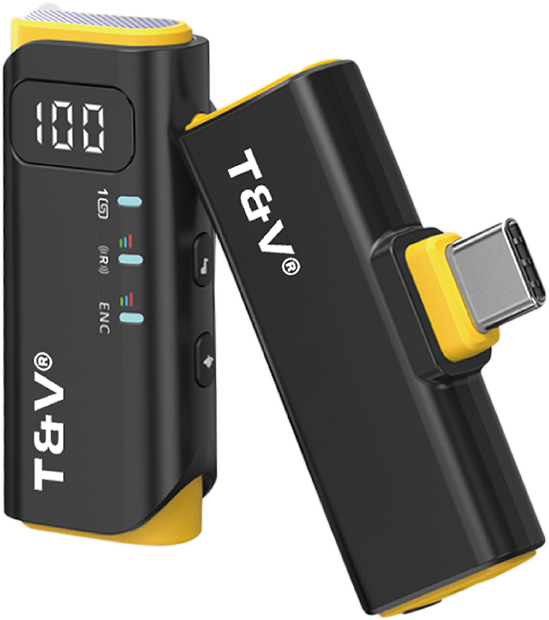 THONET & VANDER VX350 vezeték nélküli Lavalier csíptetős mikrofon, USB-C, fekete (HK096-03681)