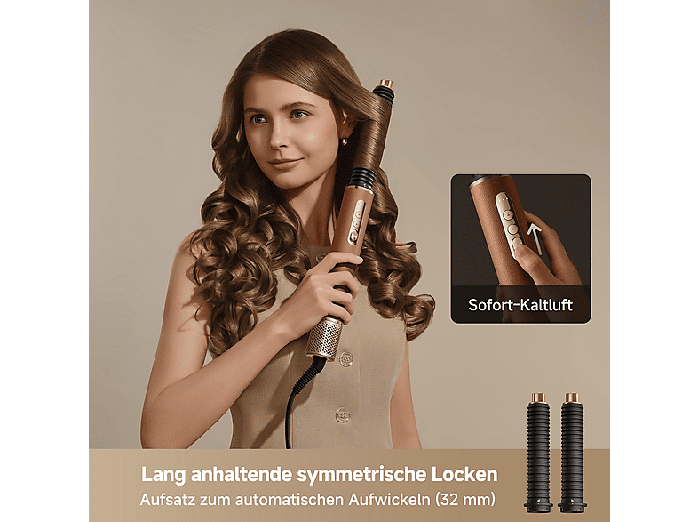 Dreame AirStyle Pro 2 Haartrockner Braun, 1300 Watt, 7 Aufsätze — Foto 3 von 5