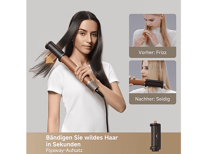 Dreame AirStyle Pro 2 Haartrockner Braun, 1300 Watt, 7 Aufsätze — Foto 4 von 5