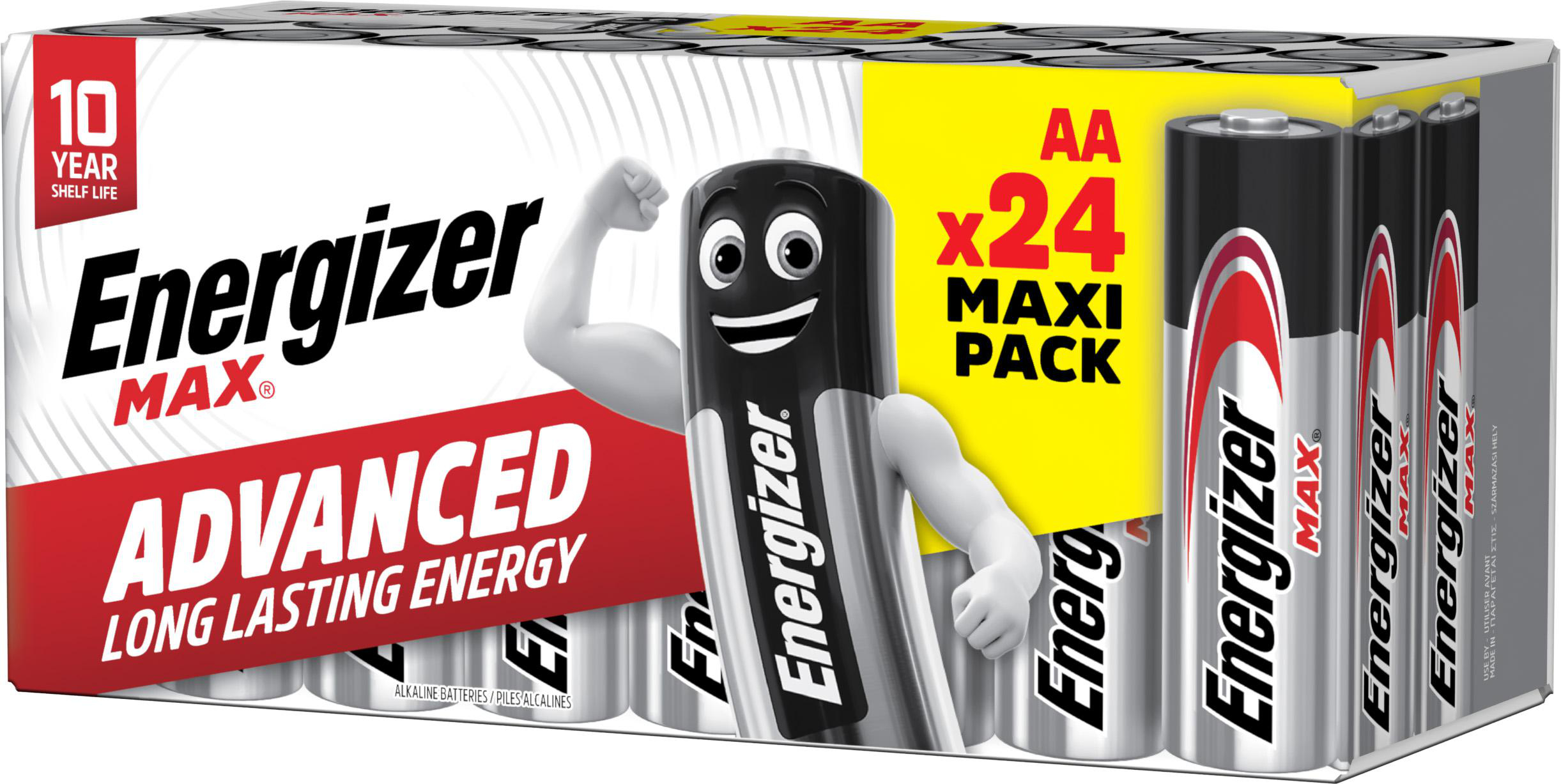 Energizer AA Batterien Maxi Pack mit 24 Stück, lange Haltbarkeit.