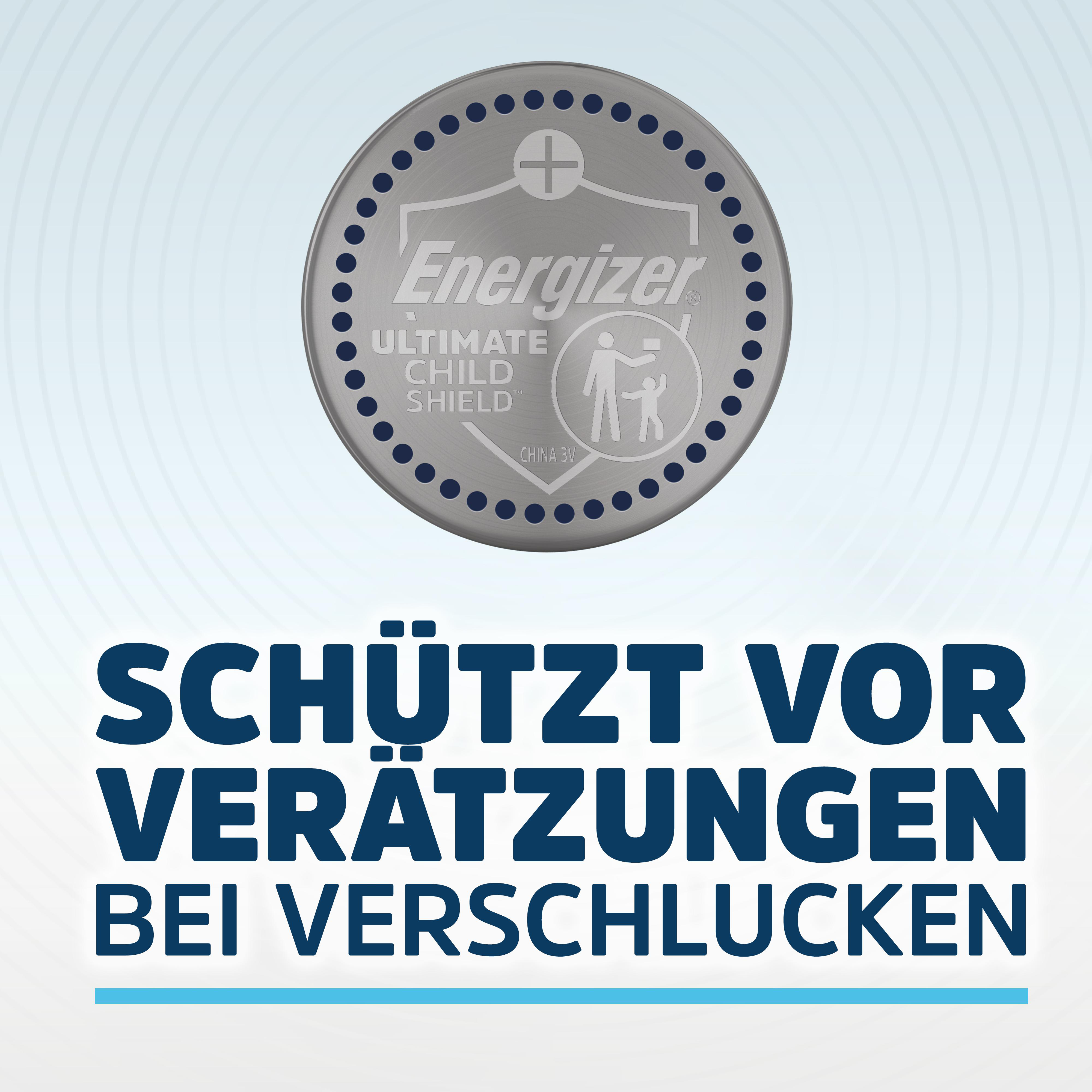 Energizer Child Shield: Schützt vor Verätzungen bei Verschlucken.