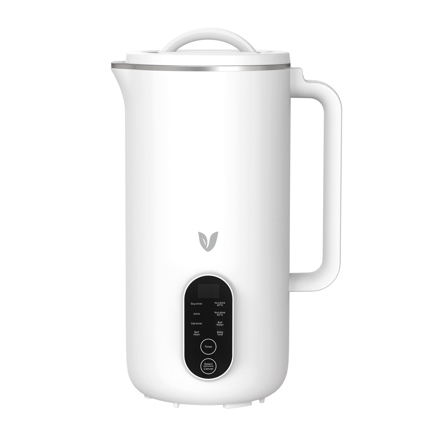 Weier Wasserkocher mit digitaler Anzeige fr Sojadrink, Saft, Haferdrink, Timer.