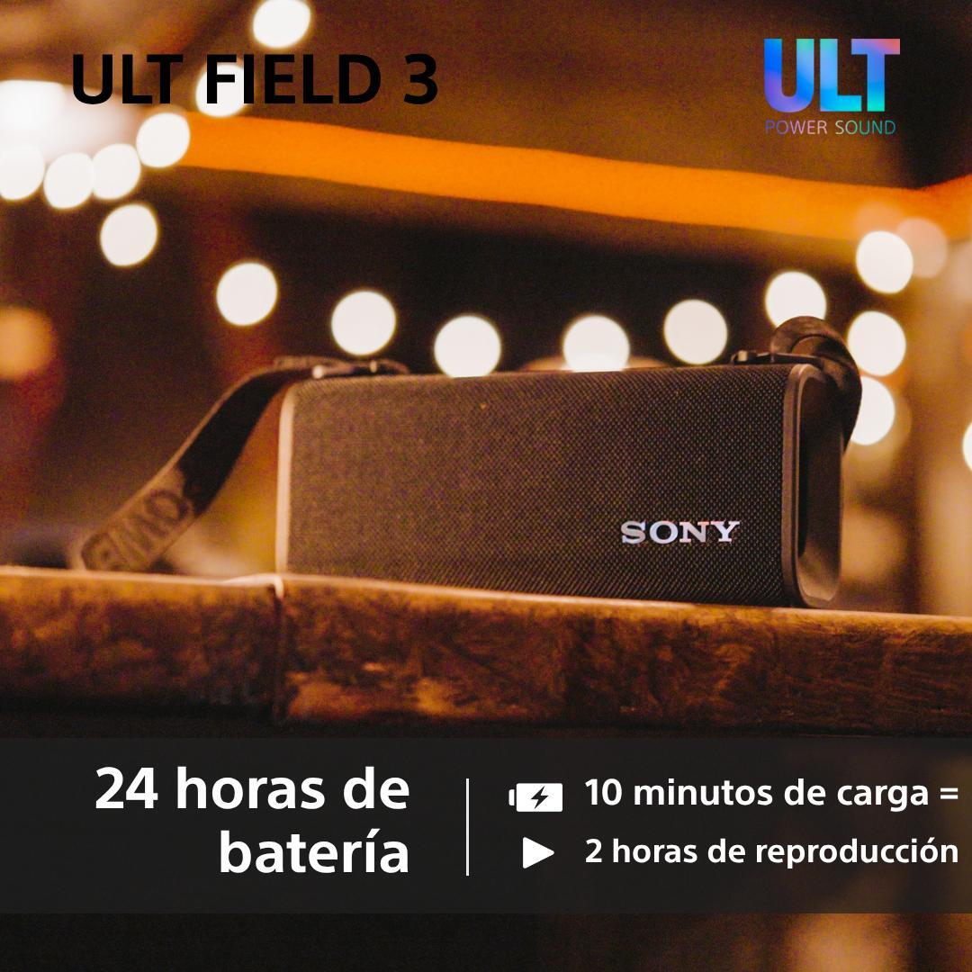 24 horas de batería: 10 mins de carga = 2h de reproducción.