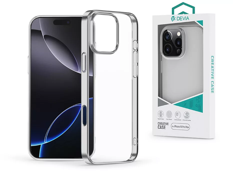 DEVIA Apple iPhone 16 Pro Max Glimmer Series tok, ezüst (ST116221)