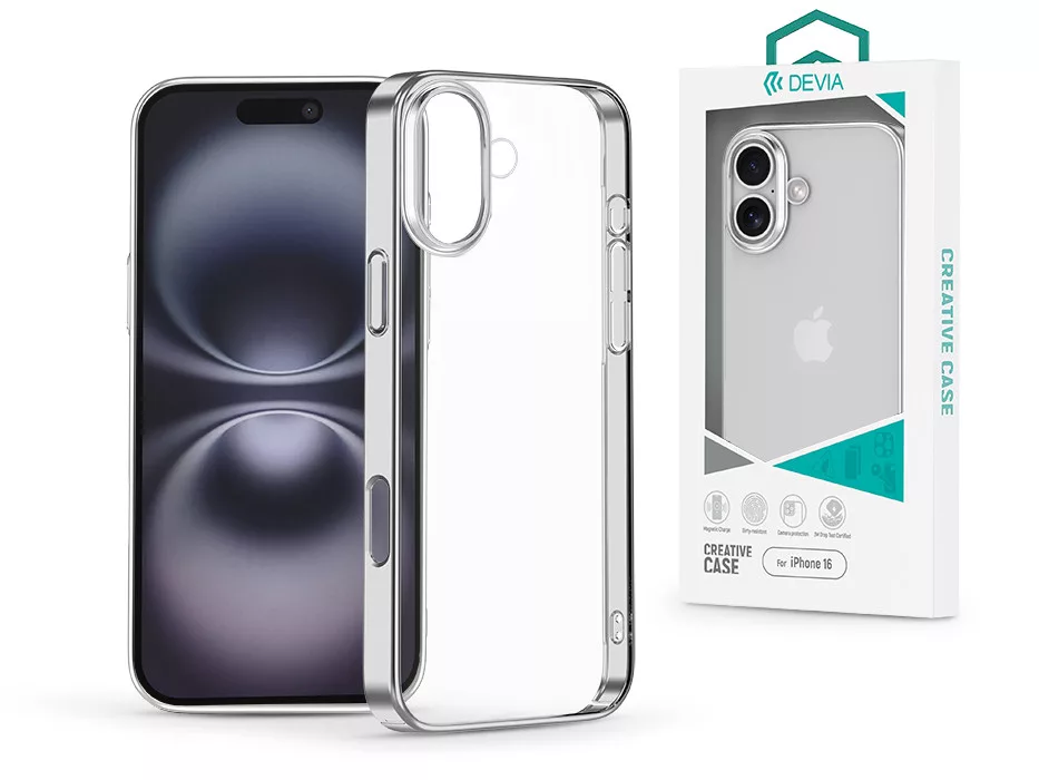 DEVIA Apple iPhone 16 Glimmer Series tok, ezüst (ST116115)