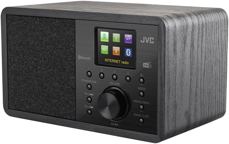 JVC Internet rádió DAB+ funkcióval RA-E814B fekete