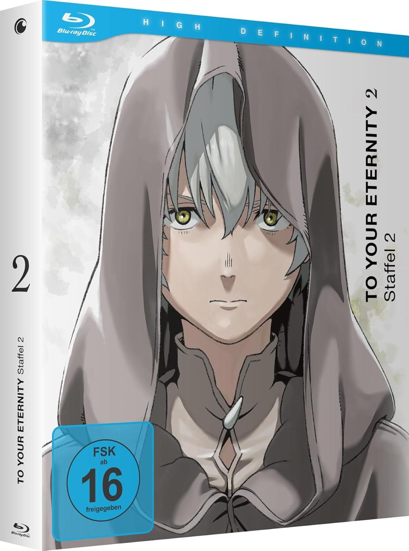 Anime Blu-ray Hülle mit Charakter im Kapuzenpullover, FSK 16.
