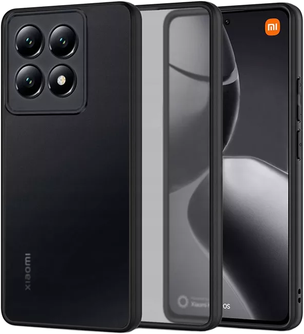 TECH-PROTECT Xiaomi 14T Pro Magmat szilikon tok, fekete-átlátszó (TP371266)