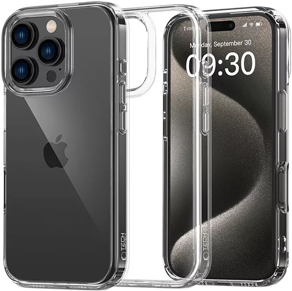 TECH-PROTECT Apple iPhone 16 Pro Max FlexAir Hybrid szilikon tok, átlátszó (TP311651)