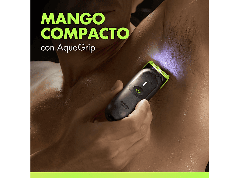 Afeitadora corporal - Gillette Labs i7 Body + Intimate, Recortadora para hombres, Tecnología Skinfirst, Con luz LED, Wet&Dry, 3 peines – imagen 3