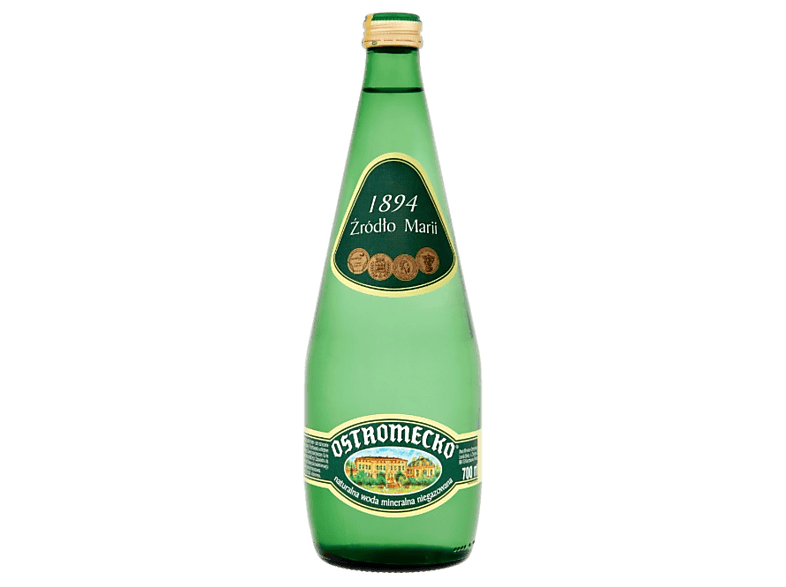 Naturalna woda mineralna OSTROMECKO niegazowana 0,7l Wielokolorowy