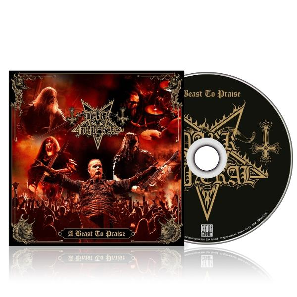 CD-Cover und CD mit Bandmotiv und Bandlogo.