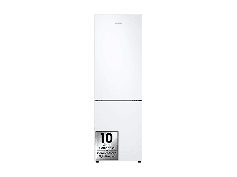 SAMSUNG RB33B612EWW/EF, Capacità netta totale 344 l, Rumorosità: 35 dB(A), 4 ripiani, Dimensioni: L 59,5 cm A 185,3 P 65,8 cm, Bianco, Classe E