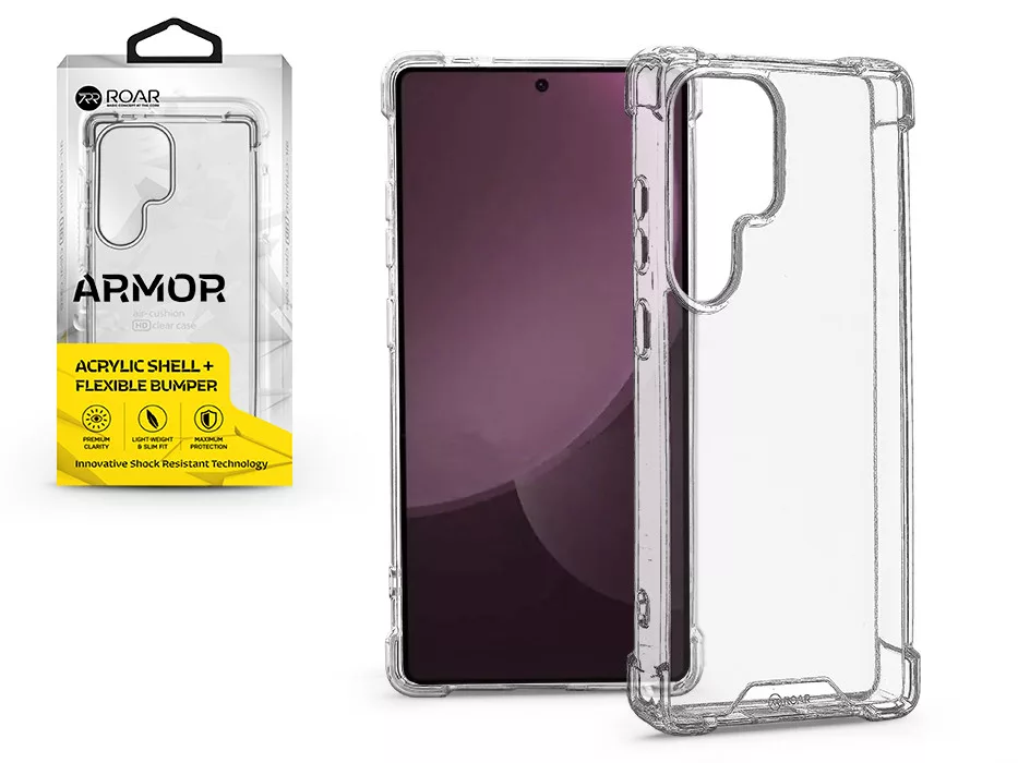 ROAR Samsung Galaxy S25 Ultra Armor Gel ütésálló szilikon tok, átlátszó (KC341083)