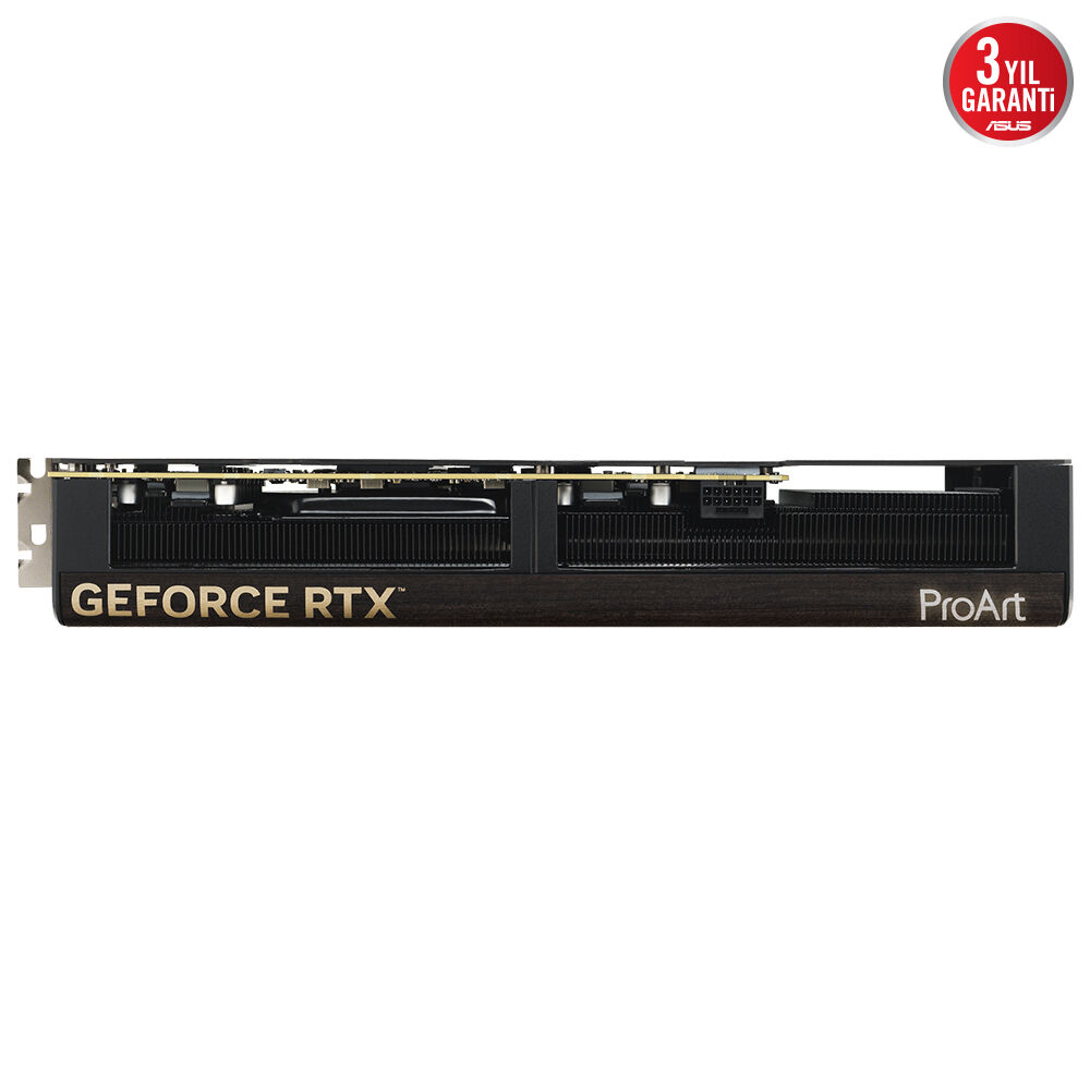 ProArt logolu ve 3 yıl garantili Asus GeForce RTX ekran kartı.