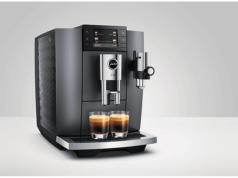 Jura E 10 Kaffeevollautomat (Onyx Grey, Mahlwerk P.A.G.2+, 15 bar, Dampfdüse) — Foto 2 von 5