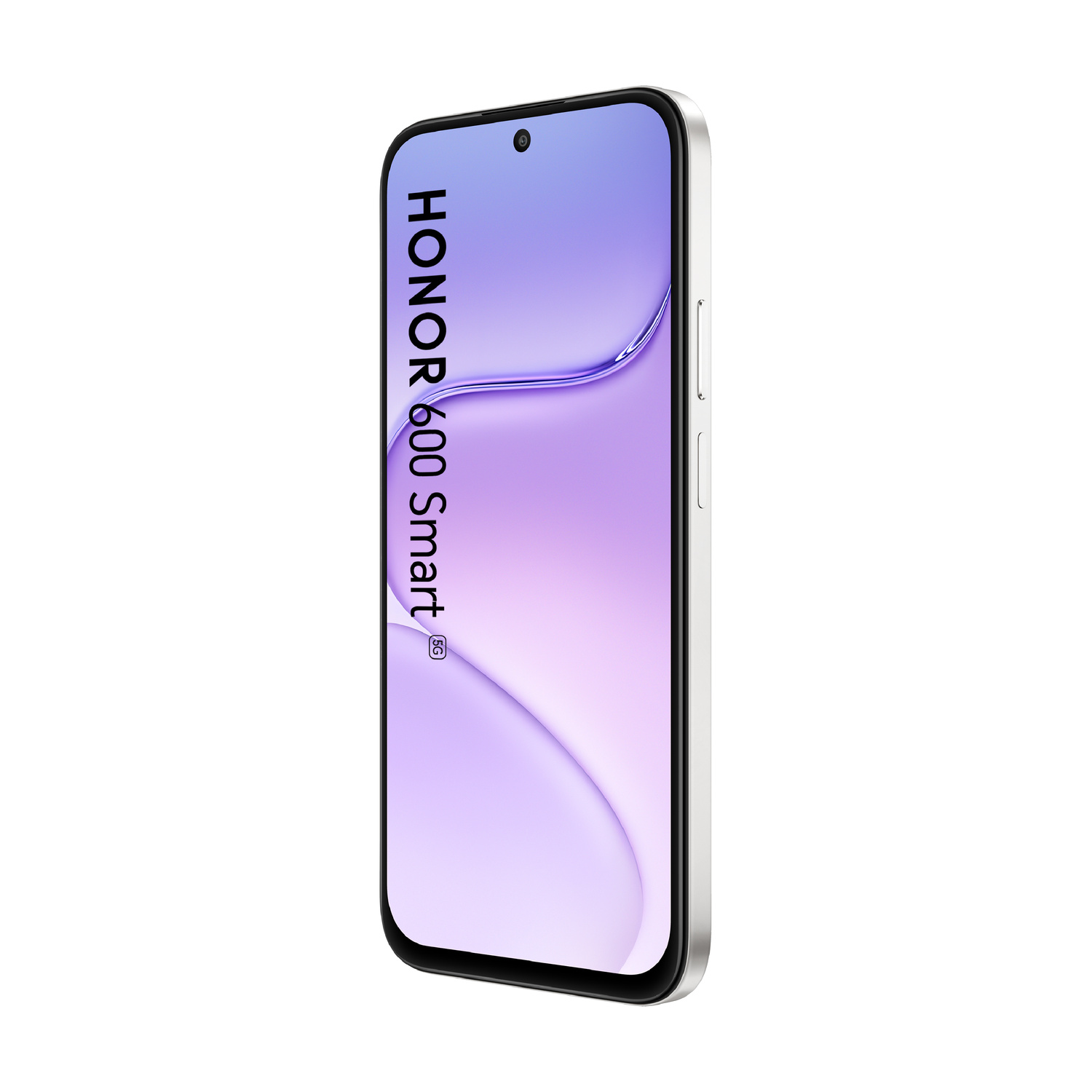 Uno smartphone argentato con testo HONOR 60 Smart e icona 5G.