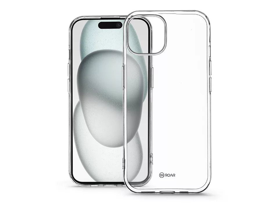 ROAR Apple iPhone 15 All Day Full 360 szilikon tok, átlátszó (KC0879)